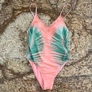 Palm print one piece